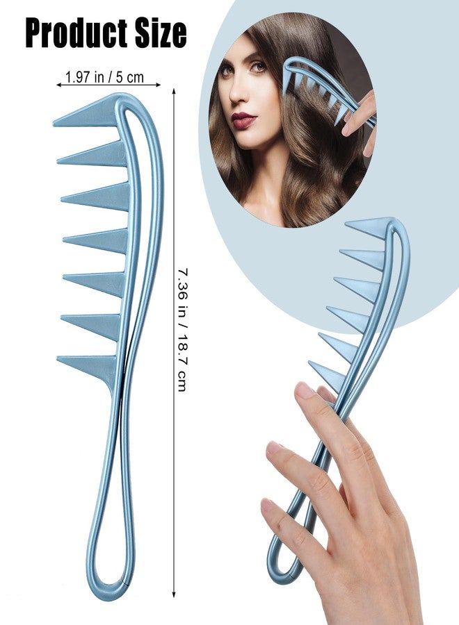 Thrymme 4Pcs Wide Tooth Comb, Large Wide Tooth Combs for Curly Hair, Detangling & Styling, Salon & Home Use, Women and Men (4 Colors) - Image 2